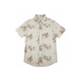 Camisa Social Florida Estampa Bambu Creme