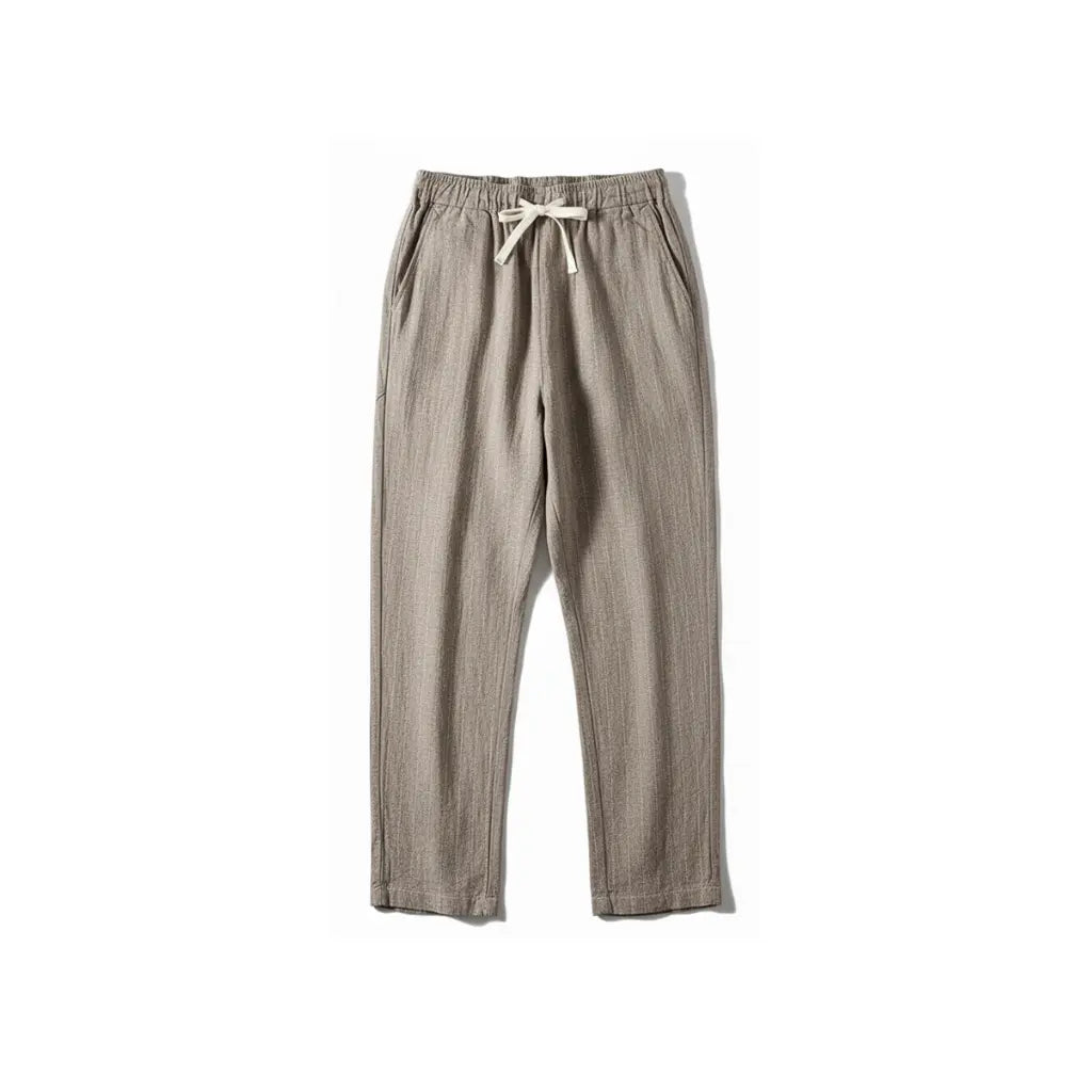 Calça de Linho Listrada Monaco