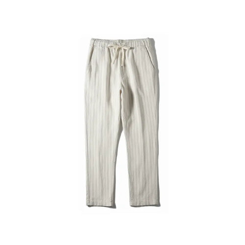 Calça de Linho Listrada Monaco