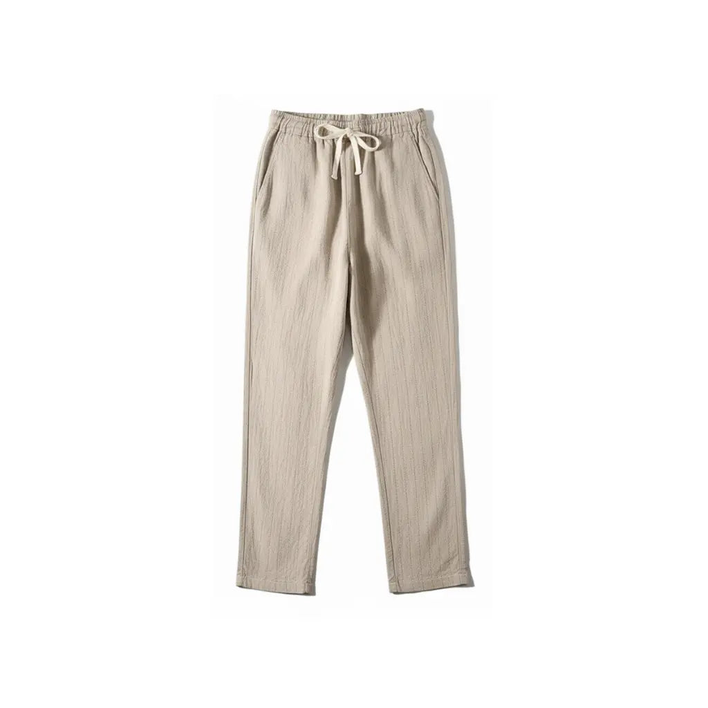 Calça de Linho Listrada Monaco