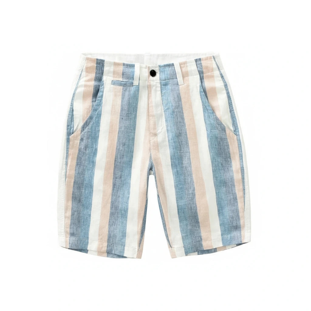 Bermuda de Linho Listrada Portofino