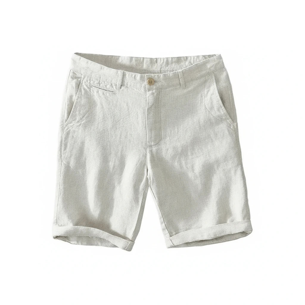 Bermuda de Linho Riviera Off White