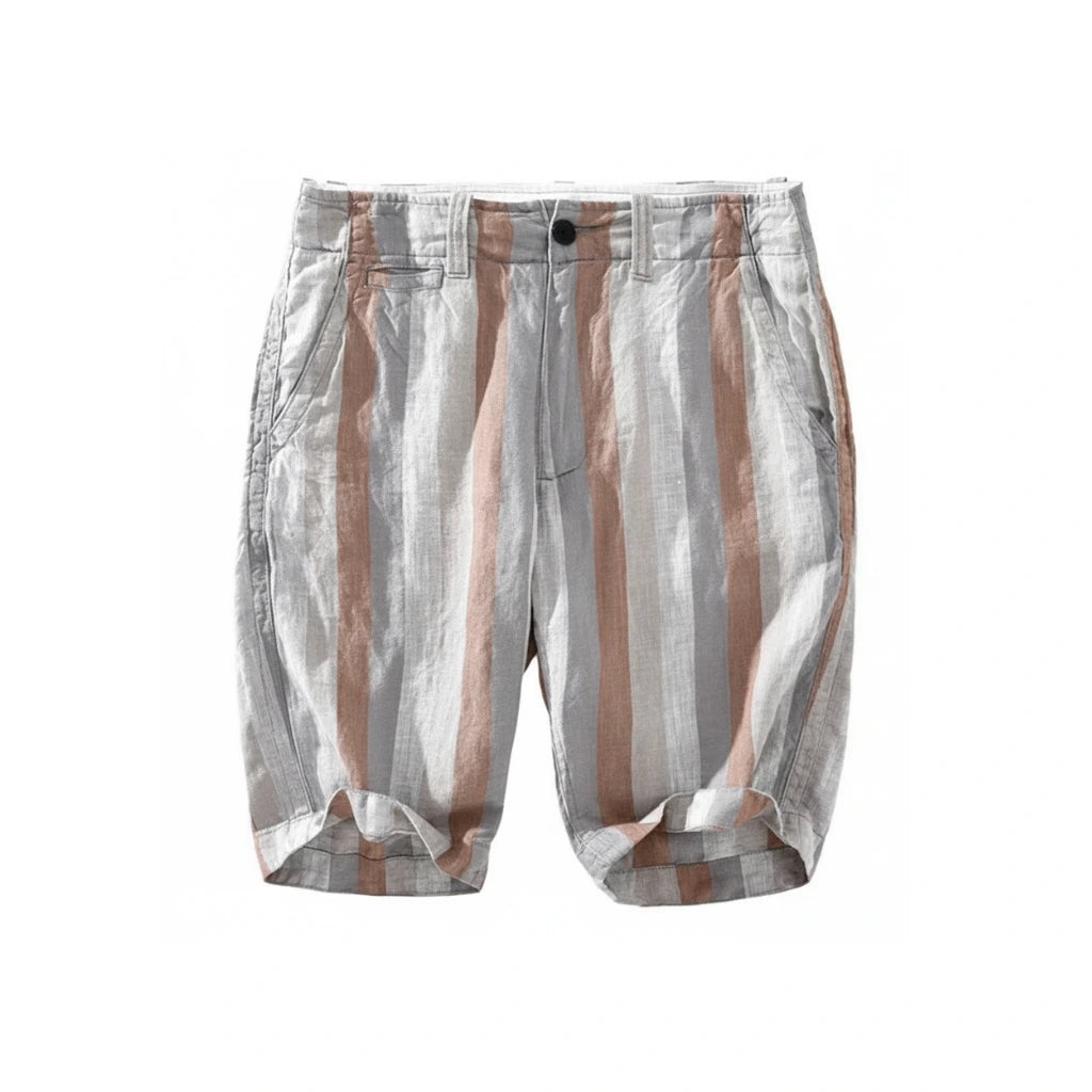 Bermuda de Linho Listrada Portofino