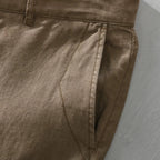 Bermuda de Linho Toulouse Marrom Falconne Oficial 