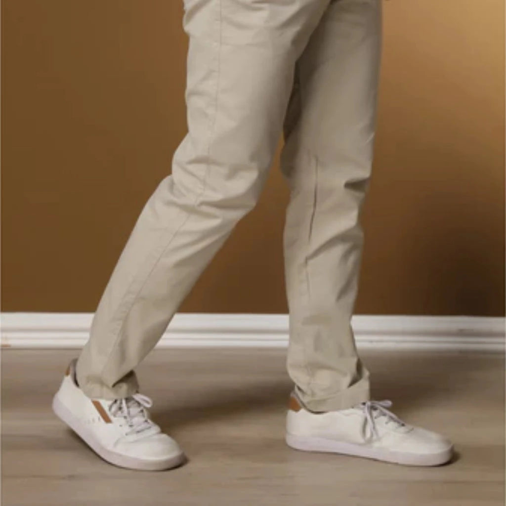 Calça Sarja Alfaiataria Bege Calça Sarja Falconne 