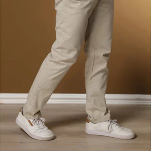 Calça Sarja Alfaiataria Bege Calça Sarja Falconne 