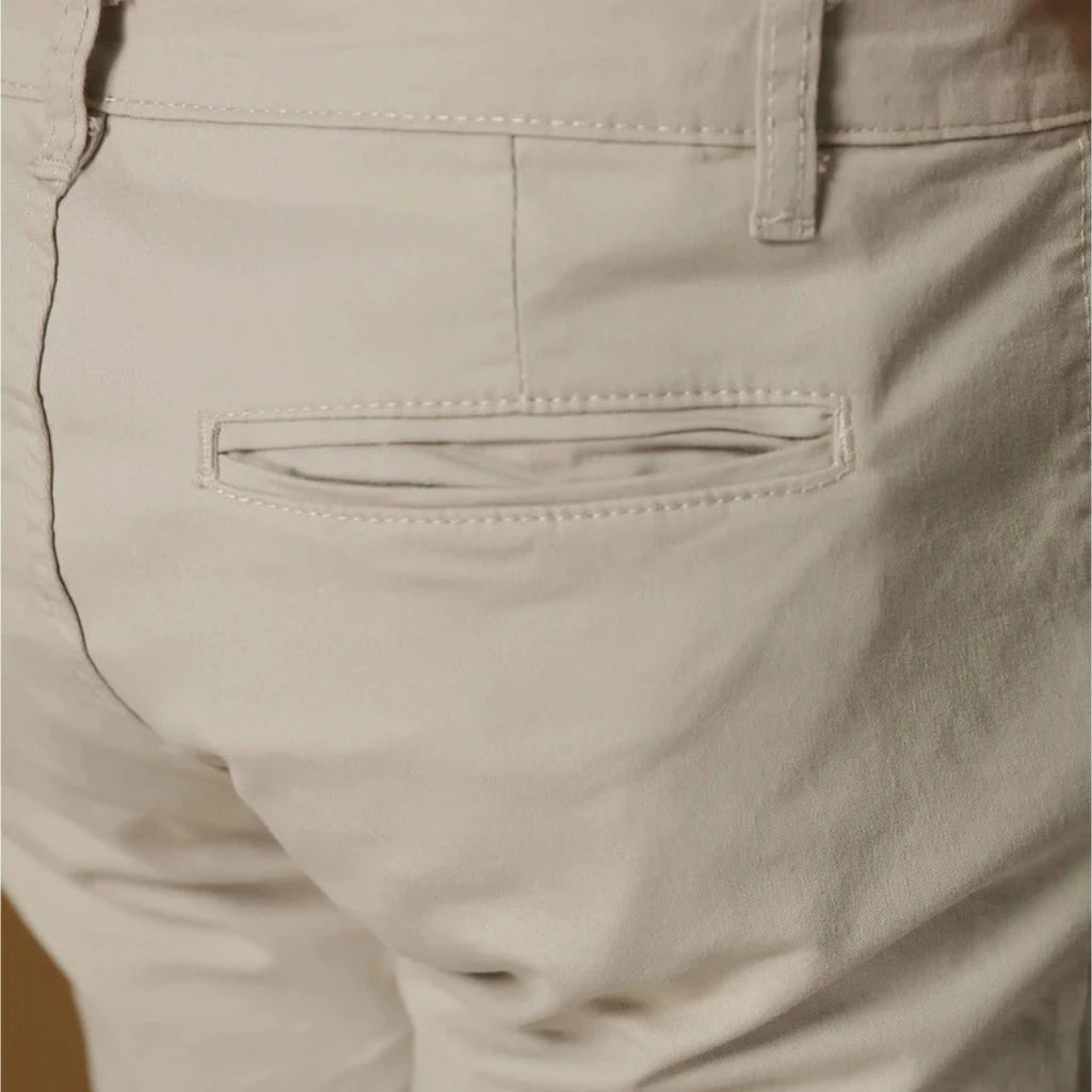 Calça Sarja Alfaiataria Bege Calça Sarja Falconne 