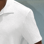 Camisa de Botão Texturizada Off White Camisa de Botão Falconne 