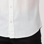 Camisa de Linho Gola Italiana Branca Camisa de Linho Falconne 