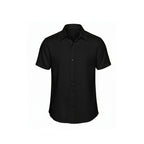 Camisa de Linho Gola Italiana Preta Camisa de Linho Falconne P 