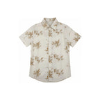 Camisa Social Florida Estampa Bambu Creme Camisa Social Falconne P 
