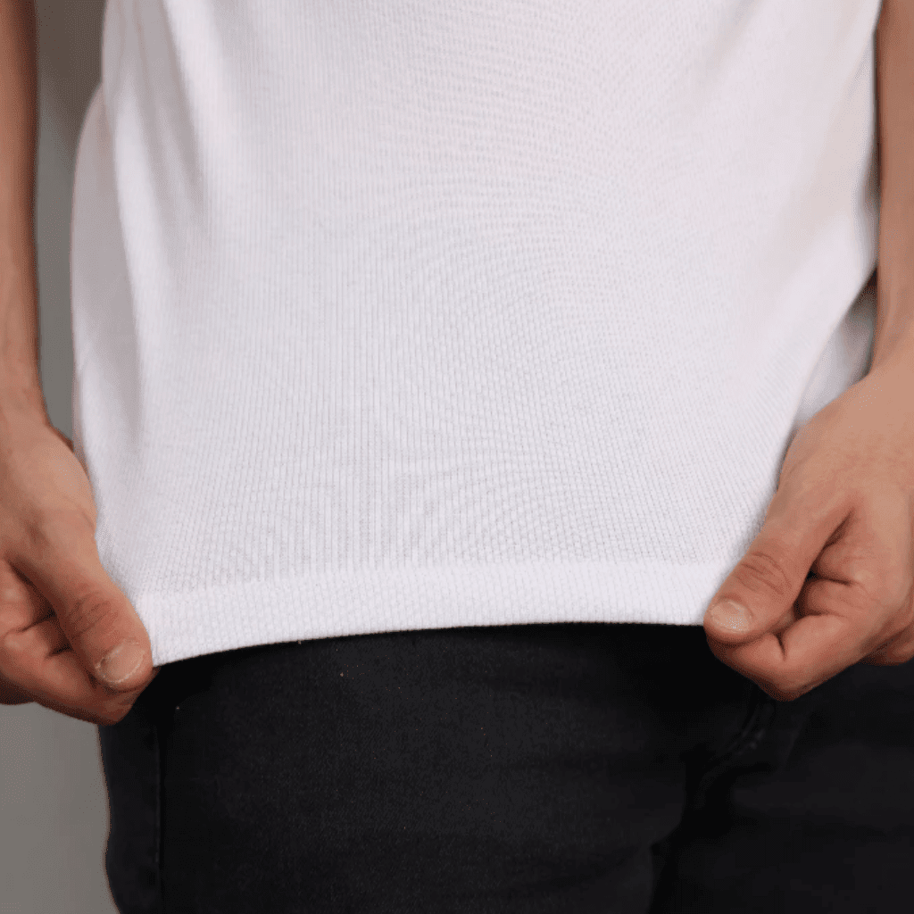 Camiseta Canelada Branca Camiseta Canelada Falconne 