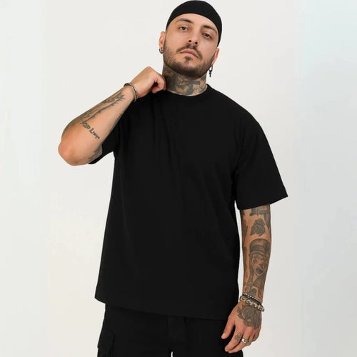 Camiseta Oversized Preta Camiseta Oversized Falconne 