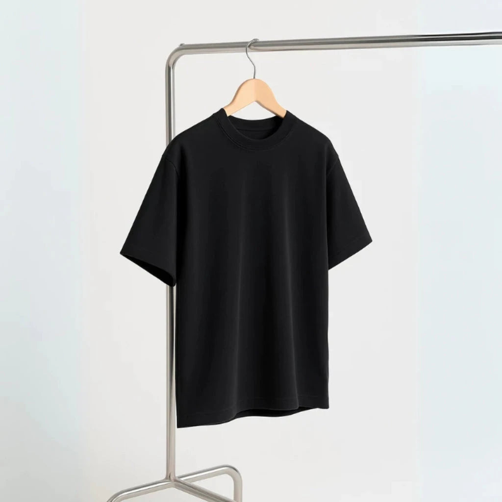 Camiseta Oversized Preta Camiseta Oversized Falconne 