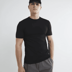 Kit 2 Camisetas Caneladas Branca e Preta Camiseta Canelada Falconne 