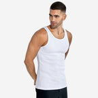 Kit 3 Regatas Caneladas Branca - Falconne