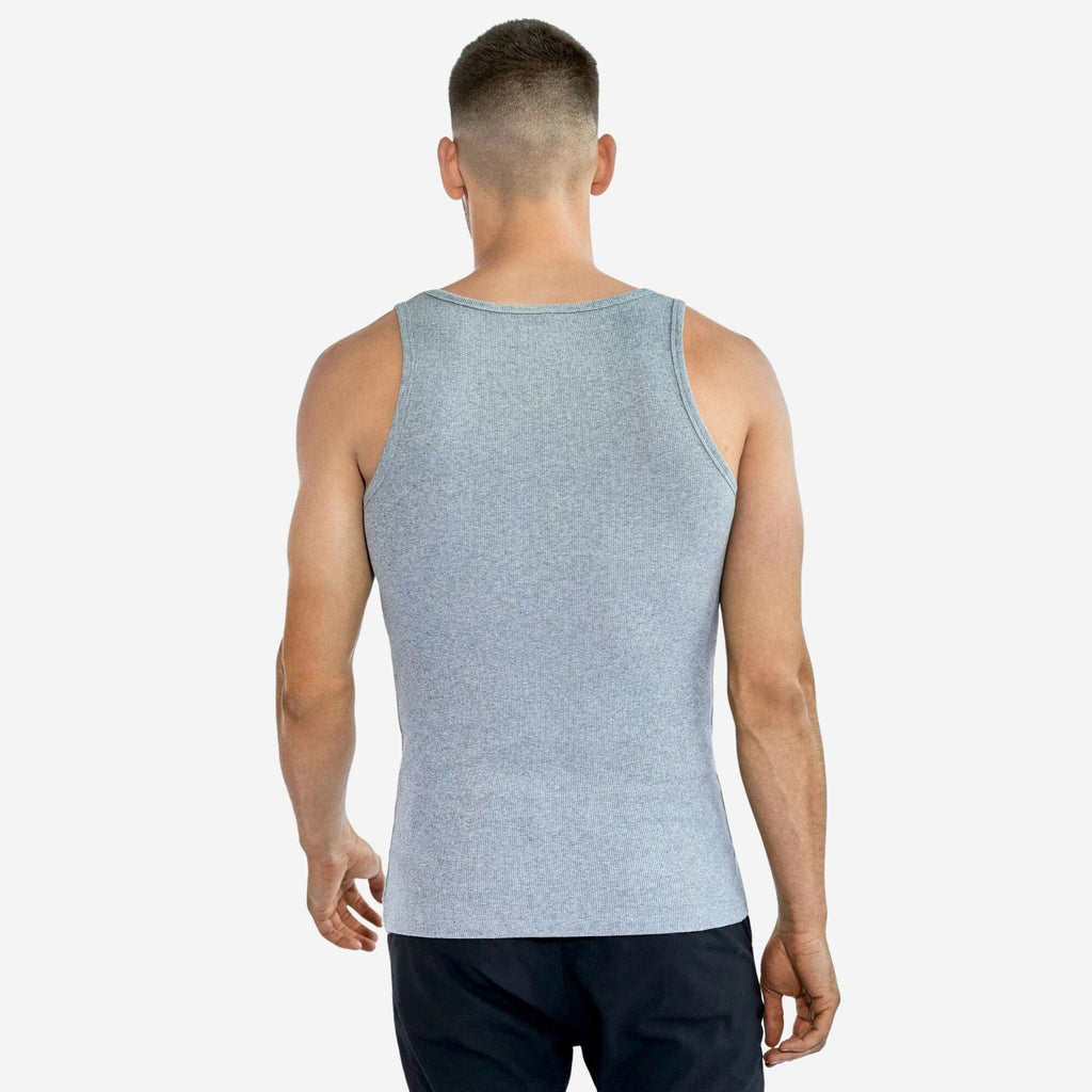 Kit 3 Regatas Caneladas Branca, Cinza e Preta - Falconne