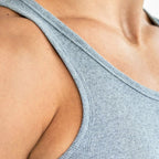 Kit 3 Regatas Caneladas Branca, Cinza e Preta - Falconne