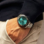 Relógio Daylight 40mm Relógio Aço Falconne 