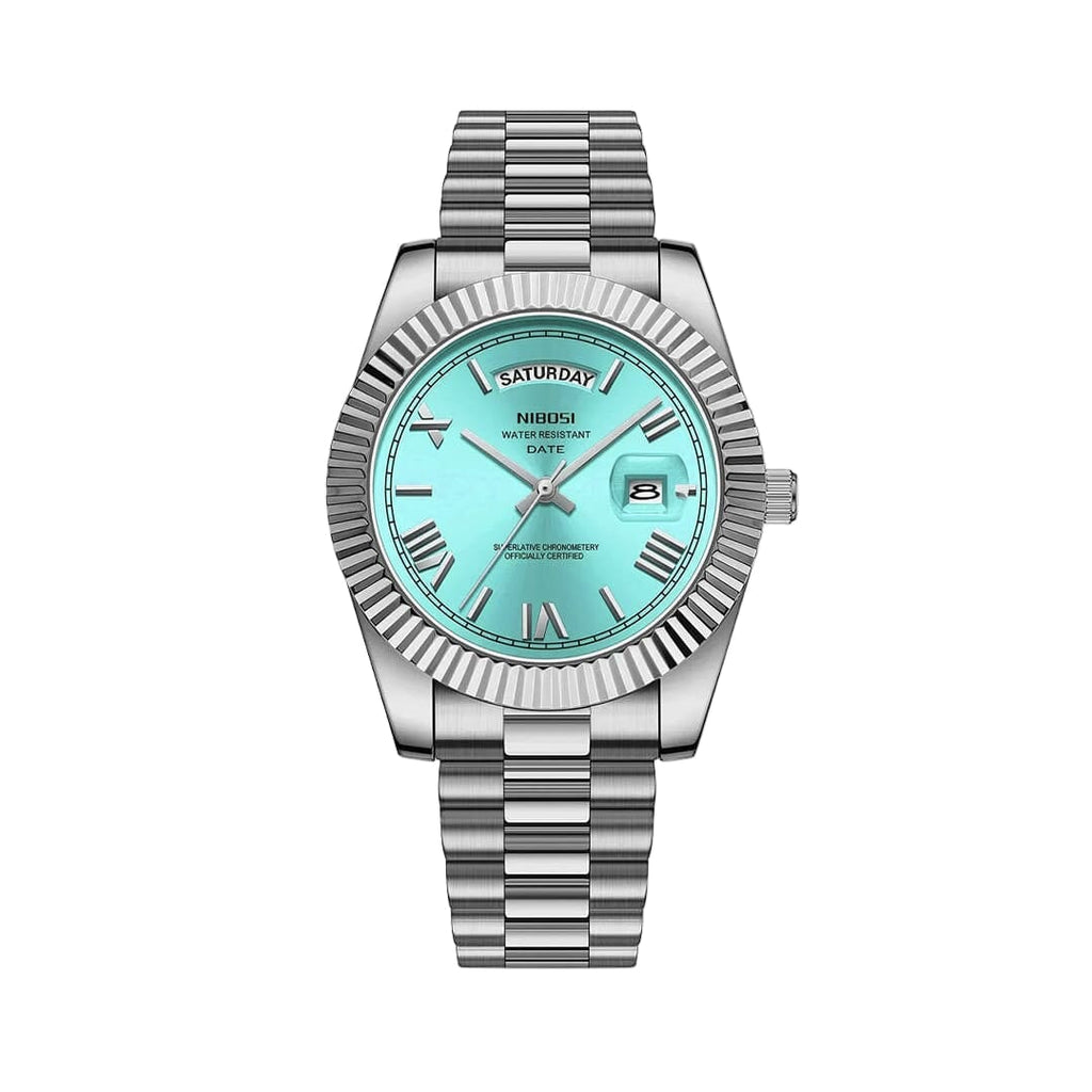 Relógio Daylight 40mm Relógio Aço Falconne 