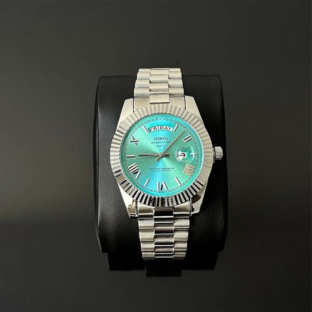 Relógio Daylight 40mm Relógio Aço Falconne 