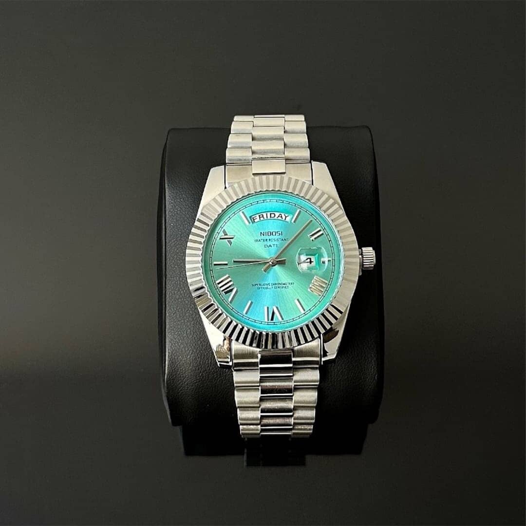 Relógio Daylight 40mm Relógio Aço Falconne 