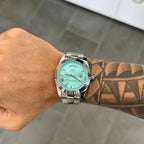 Relógio Daylight 40mm Relógio Aço Falconne 