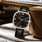 Relógio Lucent 40mm Relógio Couro Falconne 