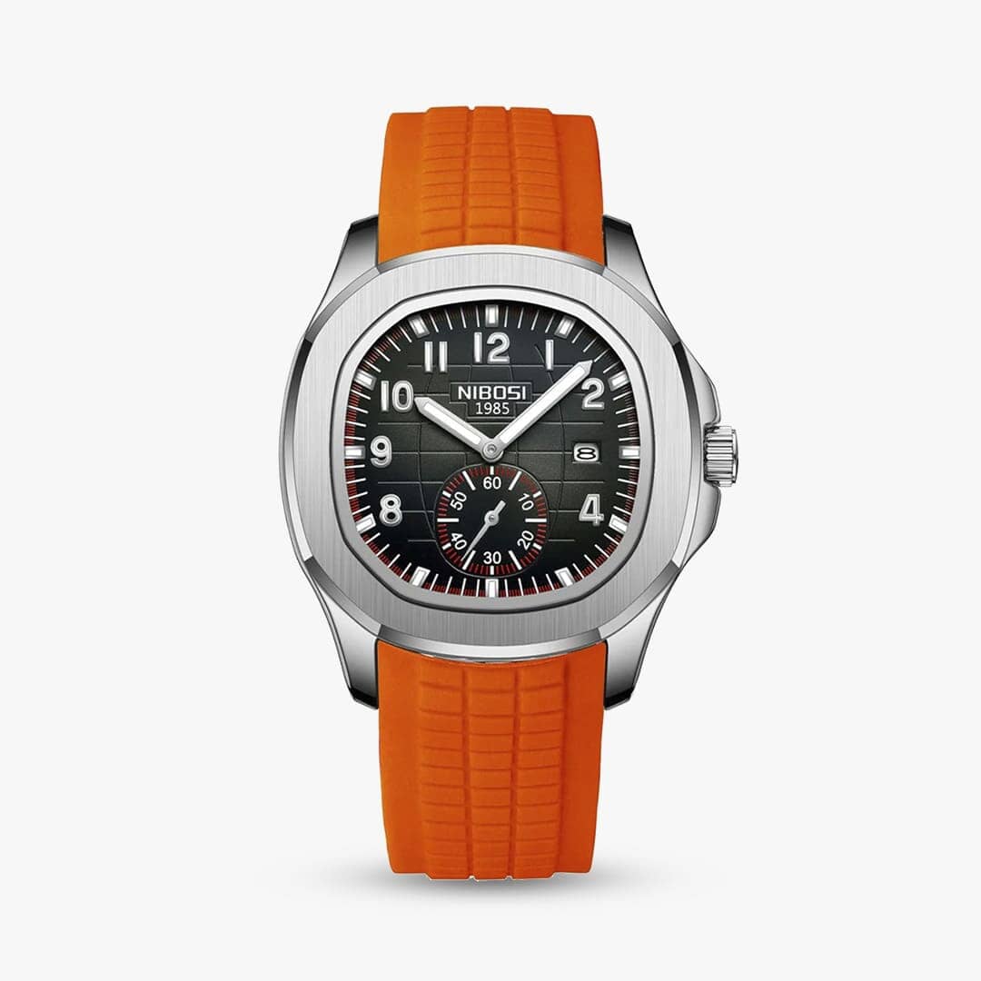 Relógio Mariner 42mm Relógio Esportivo Falconne Laranja 