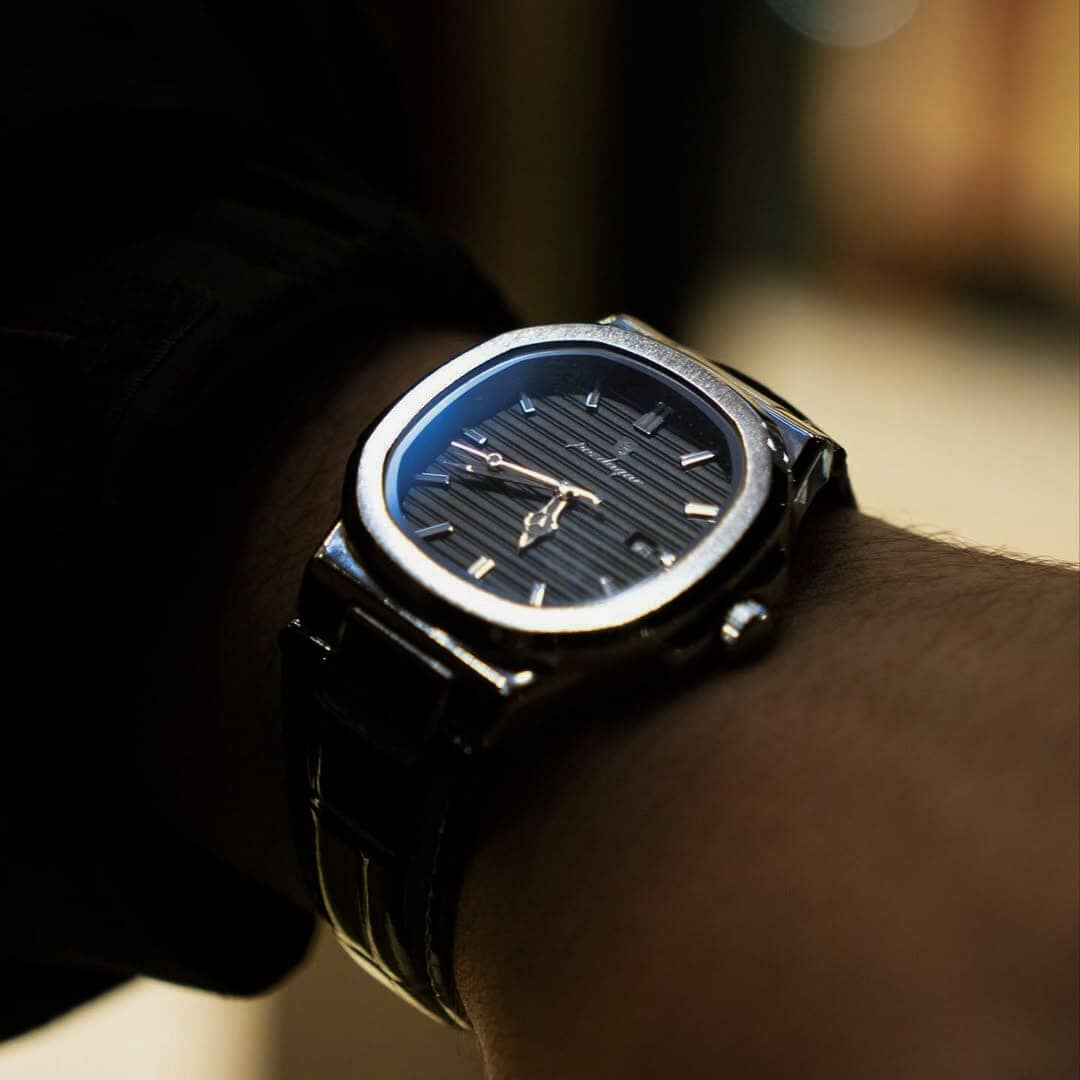 Relógio Nautique 41mm Relógio Couro Falconne 