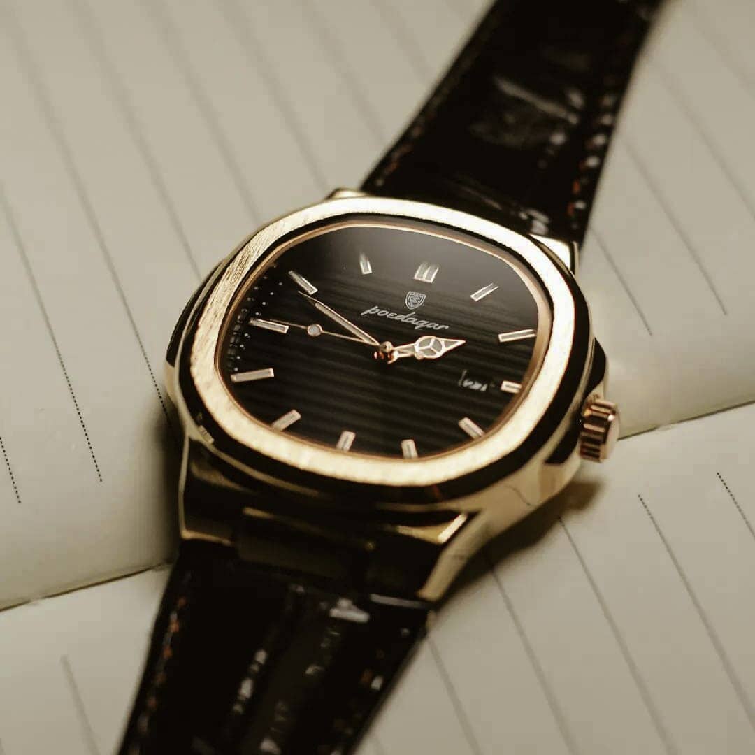 Relógio Nautique 41mm Relógio Couro Falconne 