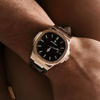 Relógio Nautique 41mm Relógio Couro Falconne 