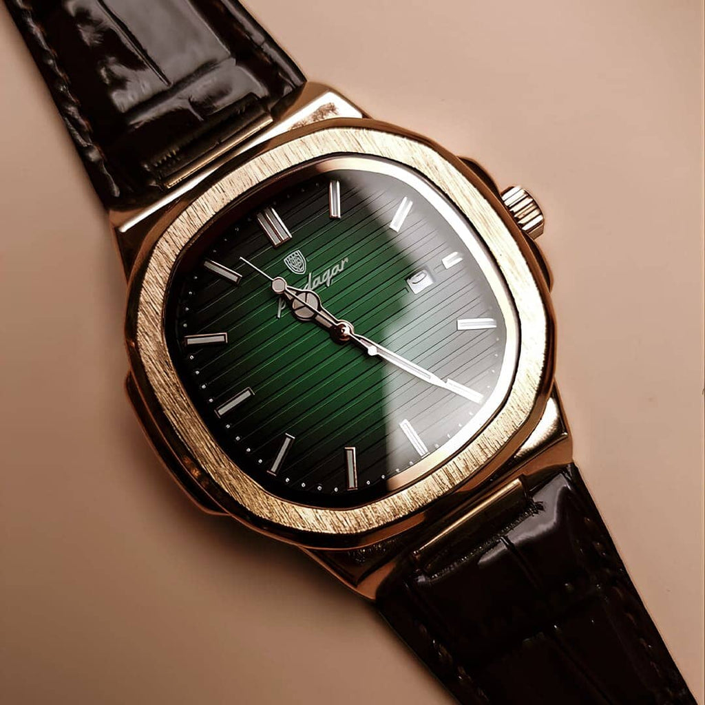 Relógio Nautique 41mm Relógio Couro Falconne 