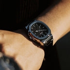 Relógio Nautique 41mm Relógio Couro Falconne 