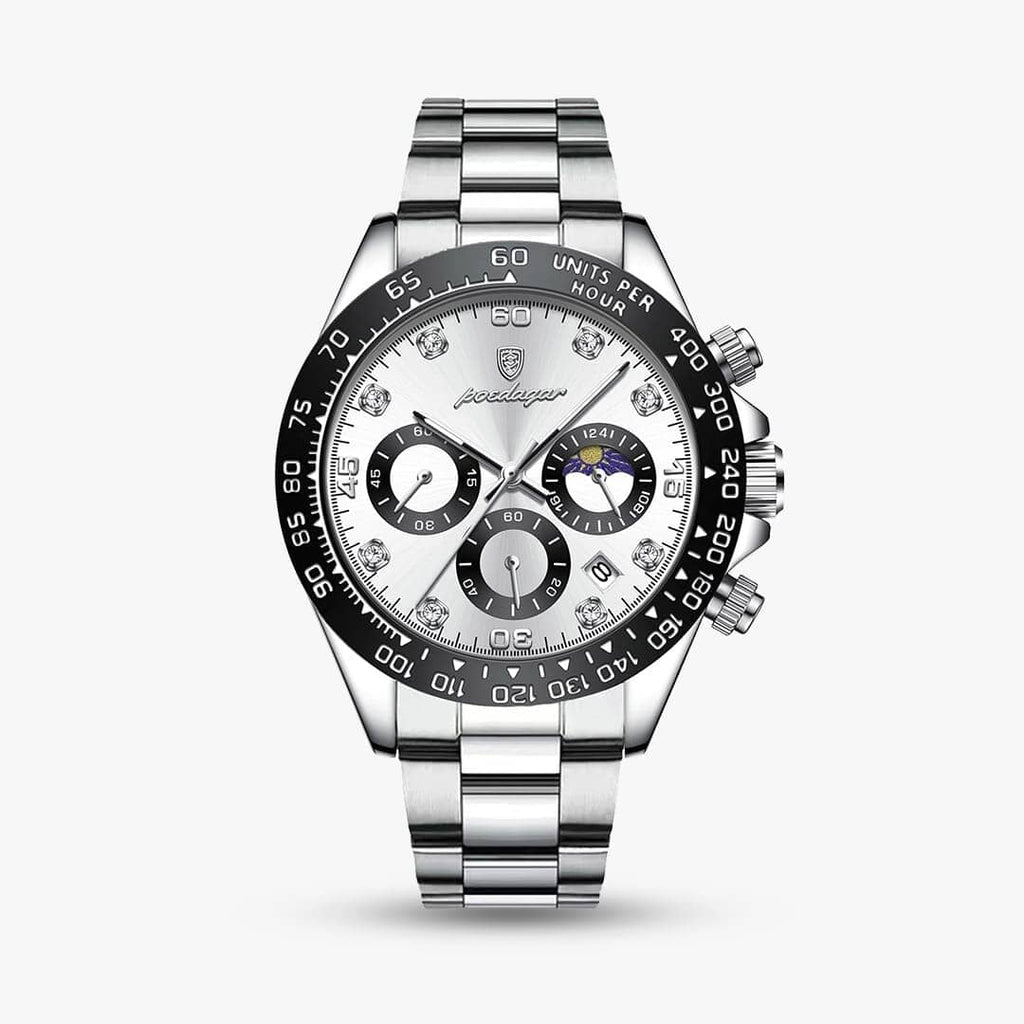 Relógio Orion 42mm Relógio Esportivo Falconne Branco | Aço 
