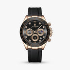 Relógio Orion 42mm Relógio Esportivo Falconne Preto e Rosê 