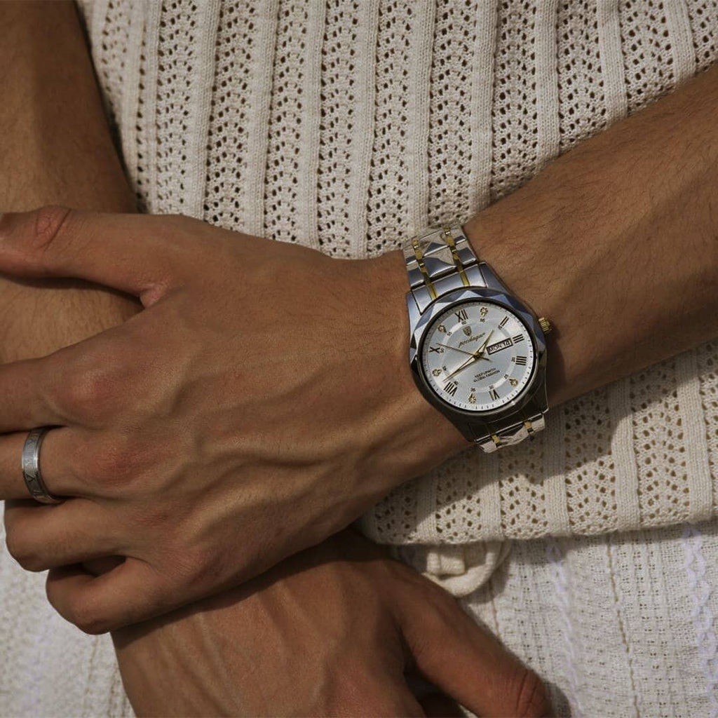 Relógio Regent 40mm Relógio Aço Falconne 