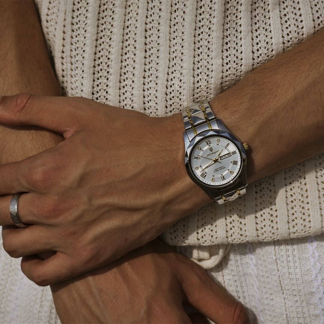 Relógio Regent 40mm Relógio Aço Falconne 