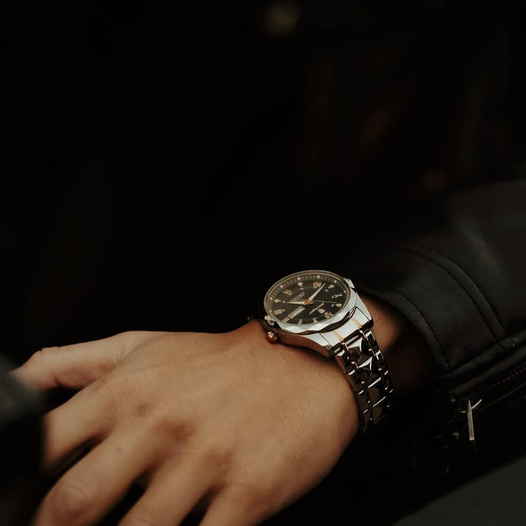 Relógio Regent 40mm Relógio Aço Falconne 