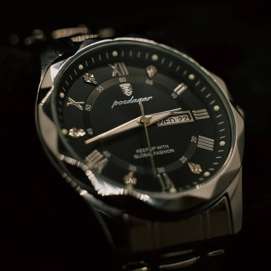 Relógio Regent 40mm Relógio Aço Falconne 