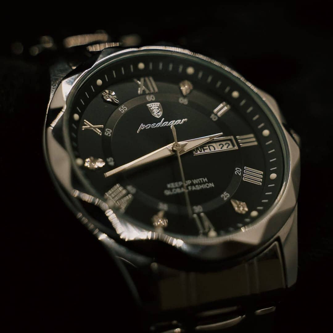 Relógio Regent 40mm Relógio Aço Falconne 